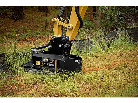 cat mini excavator flail mower|kubota mini excavator mower attachment.